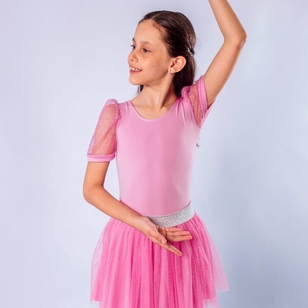 Saia de Tule Rosa